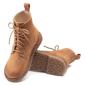 Birkenstock Bryson Suede Lace-up Boot - Cashew